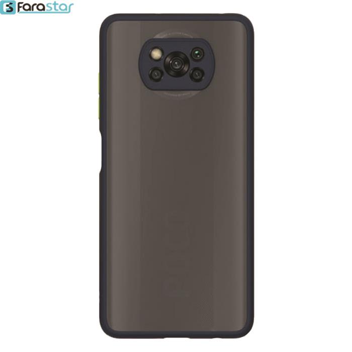 گارد پشت مات محافظ لنز دار مناسب برای گوشی شیائومی مدل Poco X3 Pro	