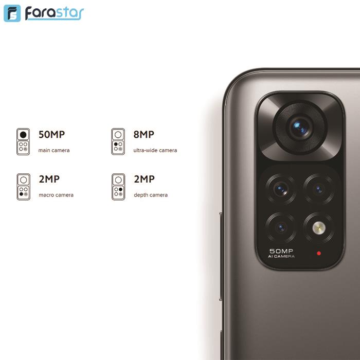  گوشی موبایل شیائومی مدل Redmi Note 11 دو سیم‌ کارت ظرفیت 128/4 گیگابایت