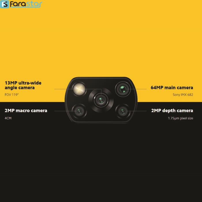         گوشی موبایل شیائومی مدل Poco X3 دو سیم‌ کارت ظرفیت 128/6 گیگابایت