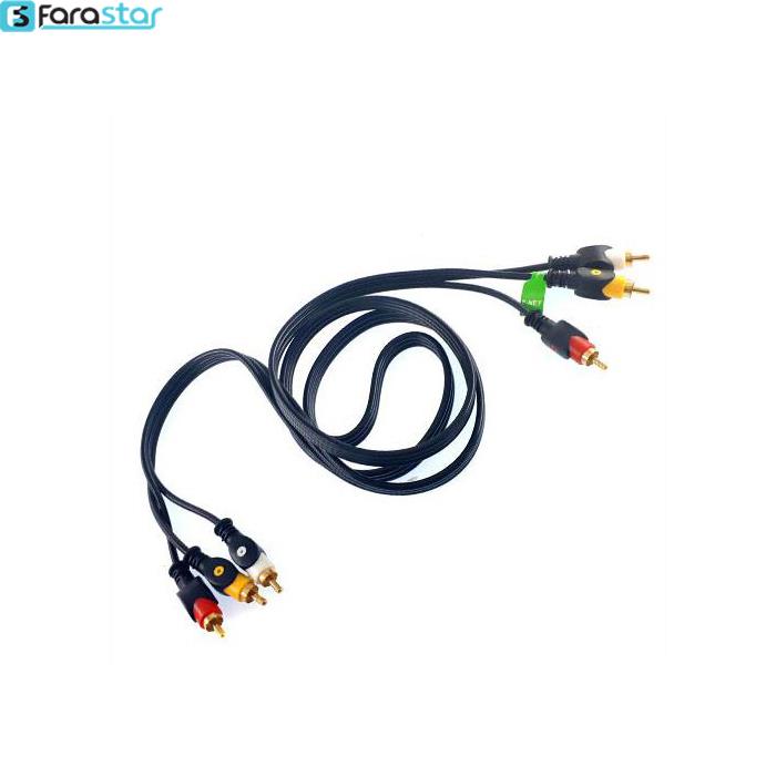  کابل صدا و تصویر 3 به 3 P-net 