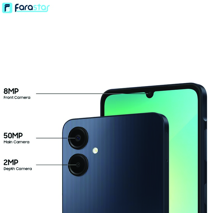  گوشی موبایل سامسونگ مدل Galaxy A06 دو سیم کارت ظرفیت 64/4 گیگابایت