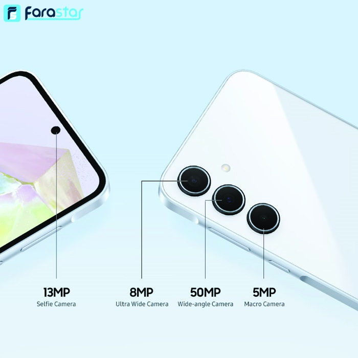  گوشی موبایل سامسونگ مدل Galaxy A35 5G دو سیم کارت ظرفیت 128/4 گیگابایت