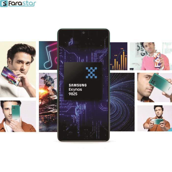  	گوشی موبایل سامسونگ مدل Galaxy F62 دو سیم کارت ظرفیت 128گیگابایت