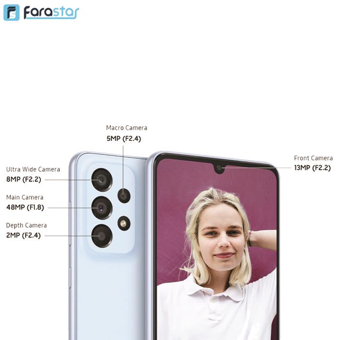  گوشی موبایل سامسونگ مدل Galaxy A33 5G دو سیم کارت ظرفیت 128/6 گیگابایت	
