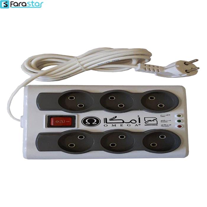  محافظ ولتاژ امگا مدل P6000 طول 1.5 متر  