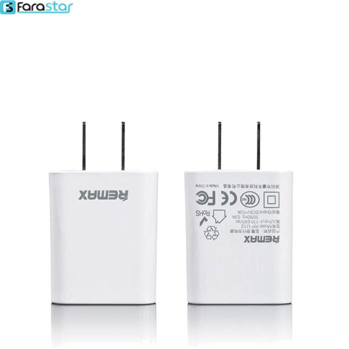  شارژر دیواری ریمکس مدل RP-U12 USB Charger سری DCSV-1A 