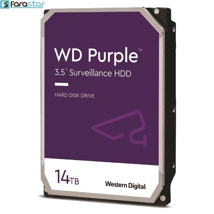 هارددیسک اینترنال وسترن دیجیتال مدل Purple 140PURZ ظرفیت 14 ترابایت
