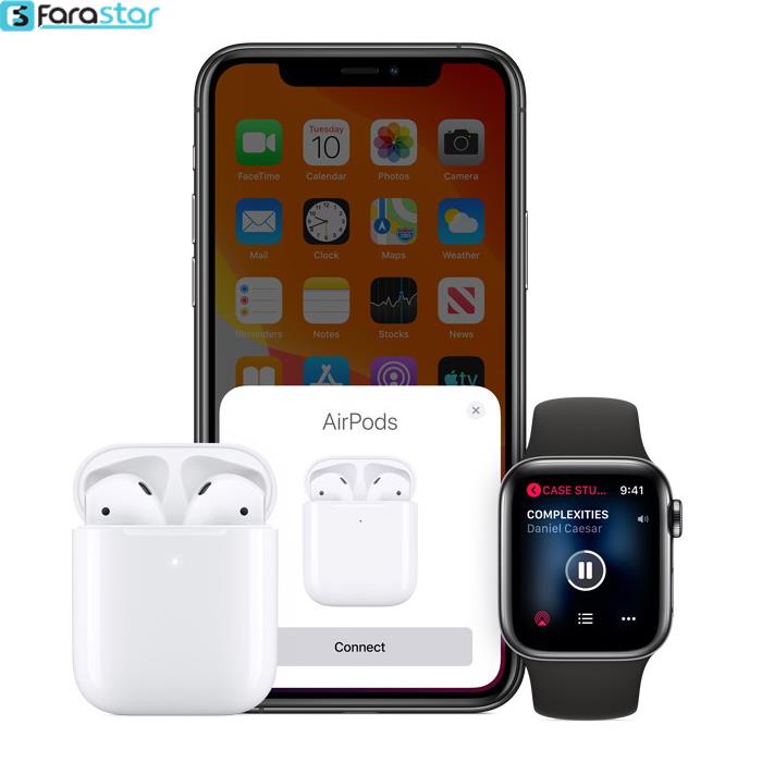 هدفون بی‌ سیم اپل مدل AirPods 2