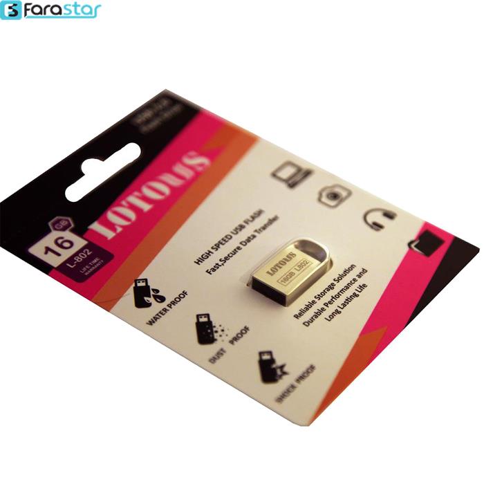  فلش مموری لوتوس USB 2.0 مدل L802 ظرفیت 16 گیگابایت 