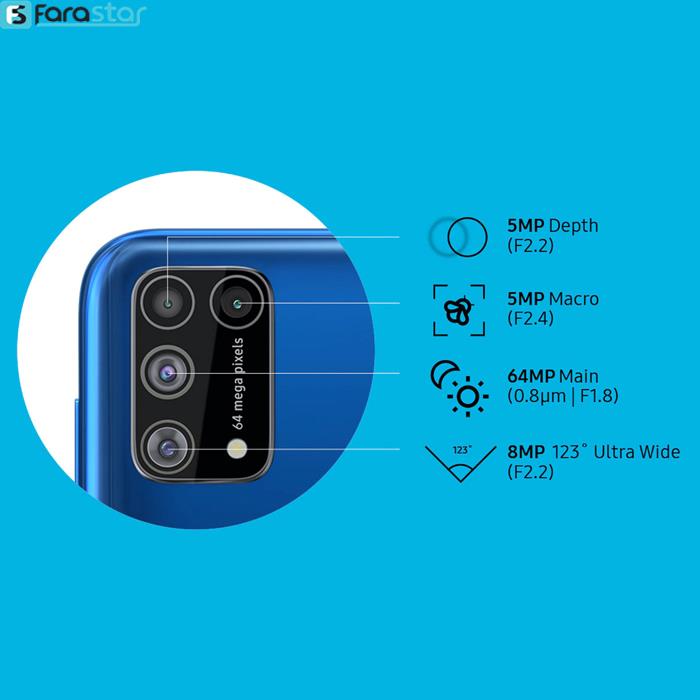   گوشی موبایل سامسونگ مدل Galaxy M31 دو سیم کارت ظرفیت 128 گیگابایت  
