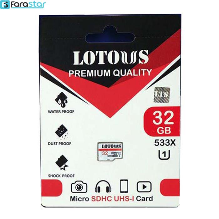  کارت حافظه میکرو اس دی لوتوس ۳۲ گیگابایت Lotous MicroSDHC