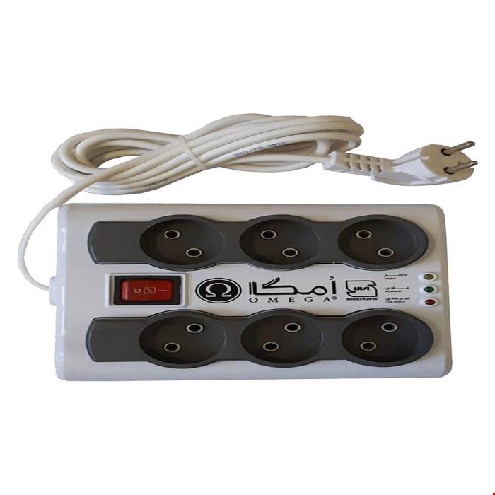 محافظ ولتاژ امگا مدل P6000 طول 1.5 متر